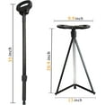 thumbnail image 5 of Folding Walking Cane with seat for Men & Women,2-in-1 Adjustable Portable Cane Chair,Walking Stick with Seat for Seniors & Adults,Crutches Stool with Carry Bag for Hiking Traveling, 5 of 8