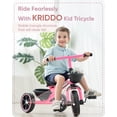 thumbnail image 2 of Triciclo KRIDDO para niños de 2 a 5 años: triciclo rosa para niños pequeños con regalo para niñas de 24 meses a 4 años, 2 of 5