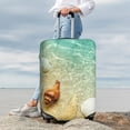thumbnail image 3 of Lsque Starfish And Seashell On The Beach Printed Luggage Cover, Travel Luggage Protector,Scratch and Dirt Resistant, Fits 18-32 Inch Luggage - X-Large, 3 of 9