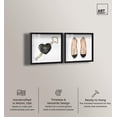 thumbnail image 2 of Glam Duo Shadowbox Print Fashion Wall Decor by Art Remedy, Black Frame, 20 x 20, 2 of 6