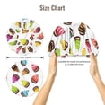 thumbnail image 2 of Colourful Ice Cream Print White Silk Bonnet for Sleeping Women Men, Adjustable Elastic Satin Bonnet Bonnet for Sleeping, Soft Similar Silk Curly Cuteness Hair Bonnet for Sleeping, 2 of 7