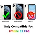 thumbnail image 6 of Phone Case Compatible for iPhone 11 Pro 5.8 Inch, Slim Fit Cases Soft TPU Bumper Protective Cover, Black, 6 of 9