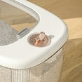 thumbnail image 4 of ZheElen ABS Restaurant Moisture-proof Rice Bucket Transparent Visible Time Keeping Timed Fresh Rice Bucket White 5kg, 4 of 6