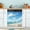 Blue, variant on Blue Sky and Sea Magnetic Dishwasher Cover Magnet Refrigerator Dishwashers Sticker Kitchen Decorative Art Panel Decal 23"x26"