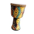 thumbnail image 1 of Tambor Djembe Tambor africano Juguetes sensoriales educativos Juguete de ritmo Percusión musical Vistoso, 1 of 8