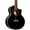 Satin Black, variant on Ortega D7CE 4-String Acoustic Electric Cutaway Bass Guitar Satin Black