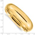 thumbnail image 3 of 14k Yellow Gold 17.45mm Oversize Hinged Bangle Bracelet, 3 of 8