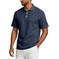 thumbnail image 4 of Fabrcox Mens Short Sleeve Polo Shirts Collared Henley Linen Shirt for Men Lightweight Relaxed Fit Outdoor Travel Workout Mens Golf Shirts XL, 4 of 8
