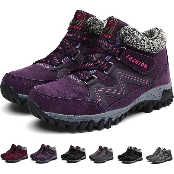 Women's and Men's Thermal Winter Boots - Waterproof Snow Boots with Warm for Hiking, Work & Walking