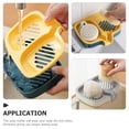 thumbnail image 3 of OULII Soap Draining Dish Soap Container ABS White Gray 2pcs for Bathroom Accessories, 3 of 7