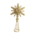 thumbnail image 3 of Adorno para árbol de Navidad calado, regalo original y creativo, adorno para el Copo de nieve dorado, 3 of 9