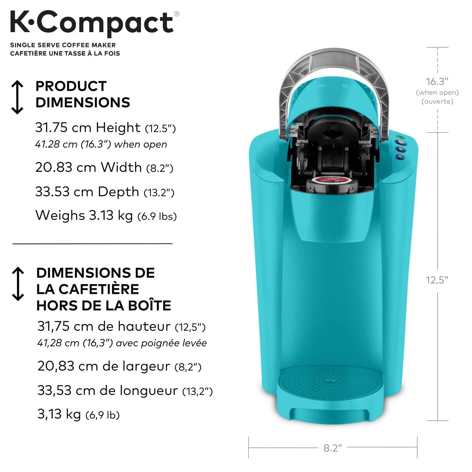 Keurig K-Compact Single Serve K-Cup Pod Coffee Maker
