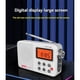thumbnail image 4 of Radio Portátil AM/FM/SW con Pantalla Digital, Mini Radio Estéreo con Pantalla LCD, Conector para Auriculares, Funciona con Pilas o CC 5 V., 4 of 5