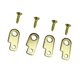 thumbnail image 4 of Kit de montaje para pedal de efectos de guitarra, 4 soportes y 4 tornillos, práctico pedalero. Oro, 4 of 9