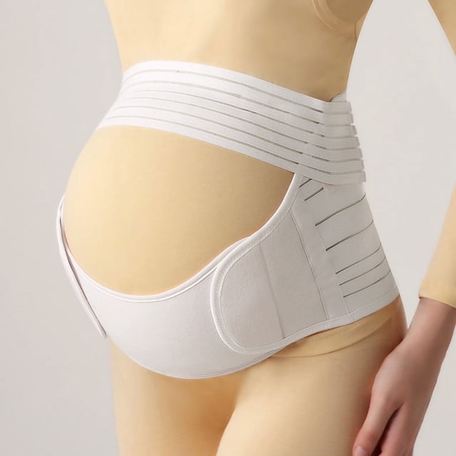 XL Code Cinturón de Soporte de Maternidad Soporte para el Vientre Cinturón de Maternidad de 3 Piezas Cinturón de Soporte para el Vientre cómodo Protector de Cintura Transpirable
