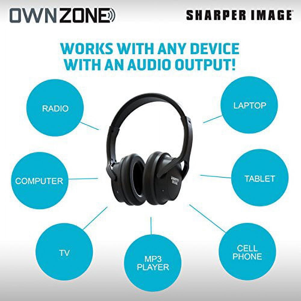 Sharper Image Own Zone Wireless Over The Ear TV Headphones 1 pk
