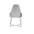 thumbnail image 3 of Modrest Sarah Modern Pearl Grey Leatherette Dining Chair (Set of 2), 3 of 4