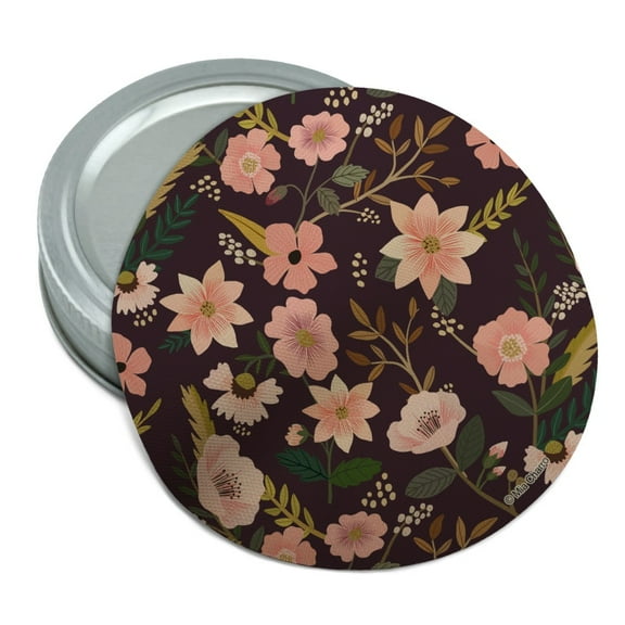 Simona Flowers Floral Pattern Round Rubber Non-Slip Jar Gripper Lid Opener