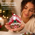 thumbnail image 7 of Christmas Gingerbread House Ornament, Mini House Hanging Ornament, Red Roof Candy Wreath Design for Christmas Tree, Wreath, Garland and Festive Holiday Display, 2.75 Inch, 7 of 7