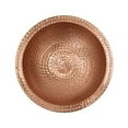 thumbnail image 3 of Achla Designs  Hammered Solid Copper Birdbath w/Wall Mount Bracket, 12.25 Inch Tall, Satin Copper, 3 of 9