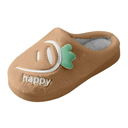 

nsendm Girls Boys Home Slippers Warm Dinosaur House Slippers For Toddler Lined Winter Indoor Puppy Pals Sleepers Shoes Khaki 11 Years