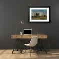 thumbnail image 4 of Eugène Fromentin 24x17 Black Modern Framed Museum Art Print Titled - Gazelle Hunting (Hunting Gazelle), 4 of 5