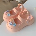 thumbnail image 4 of Zapatos de jardín Baotou con flores creativas, zapatos de verano para exteriores, lindas sandalias Baotou con flores, zapatillas de playa estilo princesa para mujer, 4 of 6
