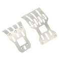 thumbnail image 2 of 2Pcs RC Front Rear Chassis Skid Plates Stainless Steel Silver Armor Protection Plate RC Accessories for ARRMA,, 2 of 5