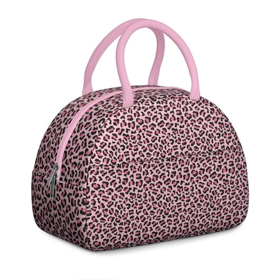 Reusable Leopard Lnsulated Lunch Bag for Women & Men - Leakproof Water-Resistant Cooler Tote, Large Capacity for Work,Travel,Picnic,Beach & Office.