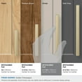 thumbnail image 4 of Amerock Merced 5-1/16 inch (128mm) Center-to-Center Golden Champagne Cabinet Pull, 4 of 7