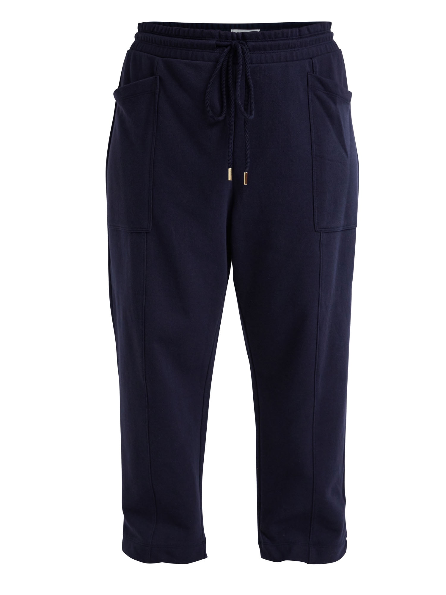 Free Assembly Women's and Women's Plus French Terry Cloth Sweatpants with Patch Pockets, 24.5" Inseam, Sizes XS-4X