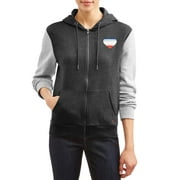 EV1 from Ellen DeGeneres 2-Tone Ombre Heart Zip-Up Hoodie Jacket Women's