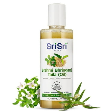 Sri Sri Tattva Brahmi Bhringraj Oil Nourish Your Hair With Brahmi Oil revitalizes Hair 6.76 Floz