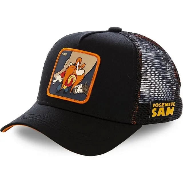 LS Hot Sale Unisex Anime Cartoon Cap High Quality Patch Draw Baseball Cap Men Trucker Hat