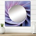 thumbnail image 1 of Designart "Infinite Lavender Seashell Spiral" Nautilus Square Mirror For Wall Decor - Large Purple Square Printed Wall Mirror Art - Square Modern Mirror - Wall Mounted Square Large Mirror, 1 of 5