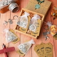 thumbnail image 5 of 20 Sets Travel Theme Party Favors Set, Airplane Keychains with Kraft Thank You Tags & Organza Bags, Wanderlust Wedding Souvenirs for Guests, Adventure Graduation Gifts, Party Decorations, 5 of 5