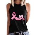 thumbnail image 3 of VKOYWKM Tank Tops for Women Pink Ribbon Graphic Breast Cancer Awareness Tank Top Sleeveless Crew Neck Fight Cancer Shirts Inspirational Tank Tops, 3 of 5