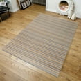 thumbnail image 1 of Riviera Beige And Gray Striped Rug 2'X3', 1 of 1