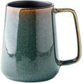 thumbnail image 1 of Tazas de café de cerámica grandes de 24 Oz/700ml con mango dorado, taza de té Jumbo Extra grande para oficina y hogar, regalo y presente, 1 of 5