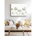 thumbnail image 4 of Sage Green Flowers Wall Art for Living Room,Canvas Picture Wall Decor for Bathroom Bedroom,Watercolor Retro White Floral Leaves Painting Artwork for Office Kitchen Hallway Dining Room Decor 20"x24", 4 of 8