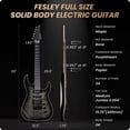 thumbnail image 2 of Guitarra eléctrica Fesley X 39 Solid Body con pastilla de cerámica HSS, 2 of 7