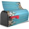 thumbnail image 5 of Seashell Summer Magnetic Mailbox Covers, Mail Wraps Garden Yard Home Decor for Outdoor Large Size 25" Lx 21" W, 5 of 5