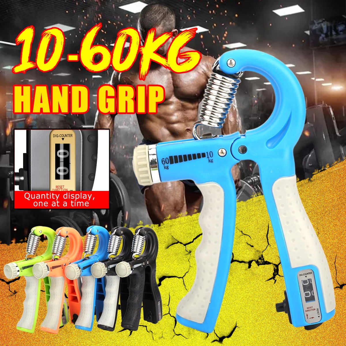 Hand Gripper Forearm Grip Exerciser Strengthen Hand Squeezer Finger Strength