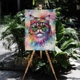 thumbnail image 4 of Hippie Exotic Shorthair Portrait Watercolor Tie-Dye Vintage Styles Vertical Matte Canvas Poster Cat Lover Kitten Owner Gifts Wall Art Home Decor - 00014, 4 of 5
