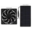 thumbnail image 1 of Small Size Solar Panel Low Power Solar Exhaust Fan 0.8W4v Lightweight Green Energy, Outdoor, Pet House, Chicken ,High Performance, 1 of 5