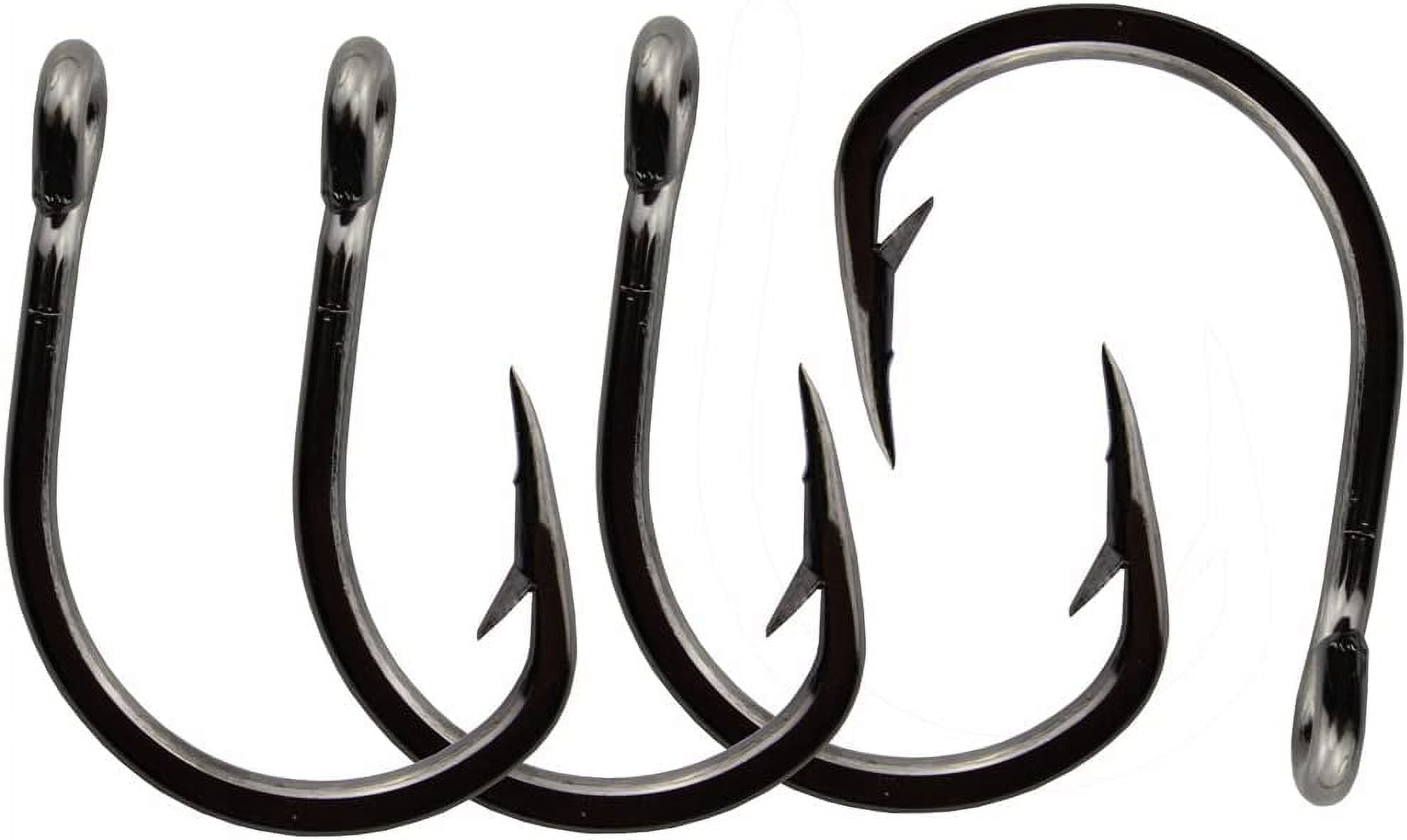 Saltwater Live Bait Fishing Hook 50pcs Sharped Stainless Steel 2X Strong Fishing Hook for Saltwater Fishing (5/0)