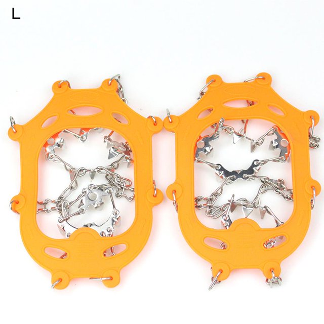 Crampón, Cubierta Antideslizante Para Zapatos, Tachuelas Portátiles Para Zapatos De Escalada, Pinza Para Hielo, Zapatos Antideslizantes Para Nieve, Accesorios Para Exteriores 2 Uds.19 Dientes, Yuarrent OD009285-00