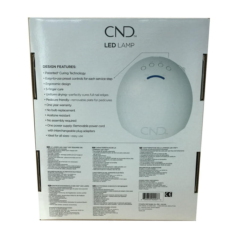 CND LED Lamp with Patented Curing Technology for Shellac and