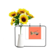 thumbnail image 1 of Diosa de la pureza Tarjeta de bendición de jarrón de girasol artificial, 1 of 3