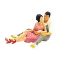 thumbnail image 1 of lionlar Hand Painted 1:64 Couple Figure Scene Miniature Scenes People Model Fairy Garden Pink B, 1 of 9